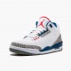 Air Jordan 3 Retro Og True Blue Mens 854262 106 Whitefire Red True Blue AJ3 Jordan Sneakers