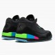 Air Jordan 3 Retro Quai54 Women And Men At9195 001 Blackblack Electric Green AJ3 Jordan Sneakers