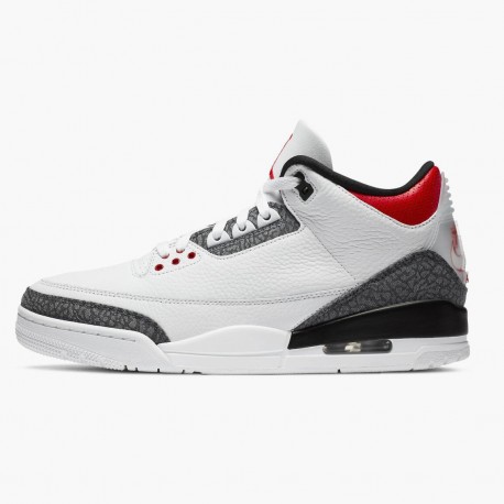 Air Jordan 3 Se Dnm Fire Red Mens Cz6433 100 Whitefire Red Black AJ3 Jordan Sneakers