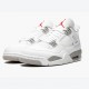 Air Jordan 4 Retro White Oreo 2021 Ct8527 100 Whitetech Grey Black Fire Red Women And Men Sneakers