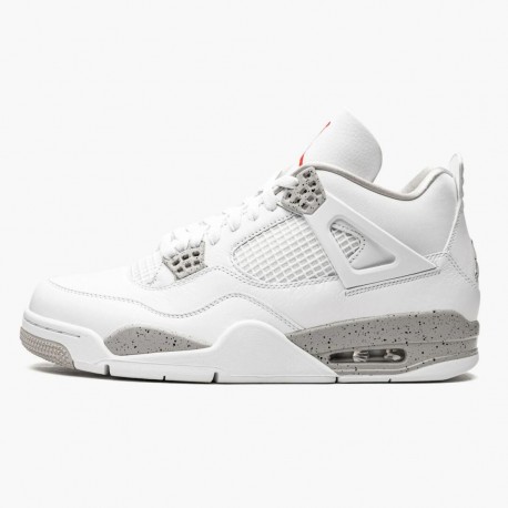 Air Jordan 4 Retro White Oreo Mens AJ4 White Gray Sneakers Ct8527 100