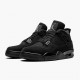 Air Jordan 4 Retro Black Cat Women And Men Cu1110 010 Blackblack Light Graphite AJ4 Jordan Sneakers