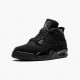 Air Jordan 4 Retro Black Cat Women And Men Cu1110 010 Blackblack Light Graphite AJ4 Jordan Sneakers