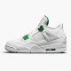 Air Jordan 4 Retro Metallic Green Women And Men Ct8527 113 Whitemetallic Silver Pine Gre AJ4 Jordan Sneakers