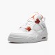 Air Jordan 4 Retro Metallic Orange Women And Men Ct8527 118 Whiteteam Orange Metallic Sil AJ4 Jordan Sneakers