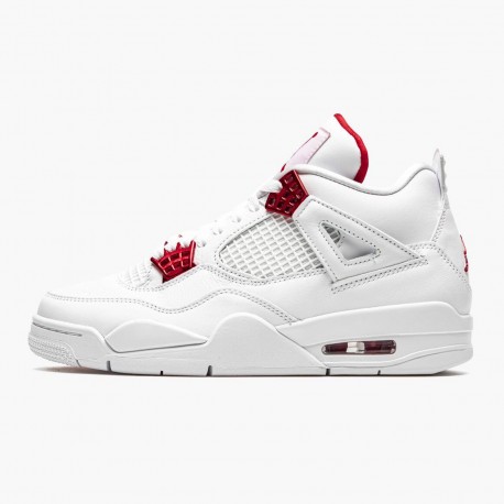 Air Jordan 4 Retro Metallic Red Women And Men Ct8527 112 Whitemetallic Silver Univers AJ4 Jordan Sneakers