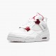 Air Jordan 4 Retro Metallic Red Women And Men Ct8527 112 Whitemetallic Silver Univers AJ4 Jordan Sneakers