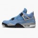 Air Jordan 4 Retro University Blue Ct8527 400 University Blue Tech Grey Whit Women And Men AJ4 Jordan Sneakers