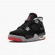 Air Jordan 4 Retro Bred 2019 Release Black Cement Grey Summit White AJ4 Sneakers 308497 060