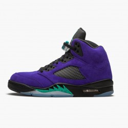 Air Jordan 5 Retro Alternate Grape Mens Grape Iceblack Clear New Emer 136027 500 AJ5 Jordan Sneakers