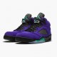 Air Jordan 5 Retro Alternate Grape Mens Grape Iceblack Clear New Emer 136027 500 AJ5 Jordan Sneakers