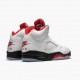 Air Jordan 5 Retro Fire Red Silver Tongue Mens True Whitefire Red Black Da1911 102 AJ5 Jordan Sneakers