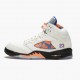 Air Jordan 5 Retro International Flight Women And Men Sailracer Blue Cone Black 136027 148 AJ5 Jordan Sneakers