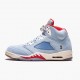 Air Jordan 5 Retro Trophy Room Ice Blue Women And Men Ice Blueuniversity Red Sail M Ci1899 400 AJ5 Jordan Sneakers