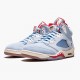 Air Jordan 5 Retro Trophy Room Ice Blue Women And Men Ice Blueuniversity Red Sail M Ci1899 400 AJ5 Jordan Sneakers