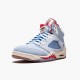 Air Jordan 5 Retro Trophy Room Ice Blue Women And Men Ice Blueuniversity Red Sail M Ci1899 400 AJ5 Jordan Sneakers