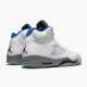 Air Jordan 5 Retro White Stealth Dd0587 140 White Stealth Black Hyper Roya Mens AJ5 Jordan Sneakers