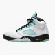 Air Jordan Retro 5 Island Green Women And Men Whiteblack White Island Green Cn2932 100 AJ5 Jordan Sneakers