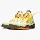 Off White X Air Jordan 5 Retro Sail Mens Sailfire Red Muslin Black Dh8565 100 AJ5 Jordan Sneakers