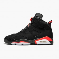 Air Jordan 6 Retro Black Infrared Mens 384664 060 Blackinfrared AJ6 Black Jordan Sneakers