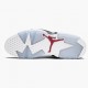 Air Jordan Retro 6 Carmine Women And Men 384664 160 Whitecarmine Black AJ6 Black Jordan Sneakers