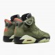 Travis Scott X Air Jordan 6 Retro Olive Women And Men Cn1084 200 Medium Oliveblack Sailuniver AJ6 Black Jordan Sneakers