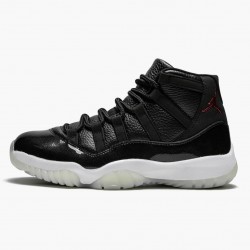 Air Jordan 11 Retro 72 10 Women And Men 378037 002 Black Gym Red White Anthracite AJ11 Black Jordan Sneakers