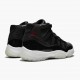 Air Jordan 11 Retro 72 10 Women And Men 378037 002 Black Gym Red White Anthracite AJ11 Black Jordan Sneakers