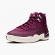 Air Jordan 12 Retro Bordeaux Mens AJ12 130690 617 Bordeauxsail Metallic Silver Jordan Sneakers