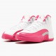 Air Jordan 12 Retro Dynamic Pink Womens AJ12 510815 109 Whitevivid Pink Mtllc Silver Jordan Sneakers