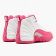 Air Jordan 12 Retro Dynamic Pink Womens AJ12 510815 109 Whitevivid Pink Mtllc Silver Jordan Sneakers