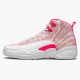 Air Jordan 12 Retro Gs Arctic Pink 510815 101 White Arctic Punch Hyper Pink Womens AJ12 Jordan Sneakers