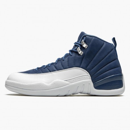 Air Jordan 12 Retro Indigo Mens AJ12 130690 404 Stone Bluelegend Blue Obsidia Jordan Sneakers