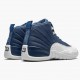 Air Jordan 12 Retro Indigo Mens AJ12 130690 404 Stone Bluelegend Blue Obsidia Jordan Sneakers