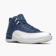 Air Jordan 12 Retro Indigo Mens AJ12 130690 404 Stone Bluelegend Blue Obsidia Jordan Sneakers