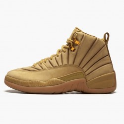 Air Jordan 12 Retro Psny Wheat Mens AJ12 Aa1233 700 Wheatwheat Gum Light Brown Jordan Sneakers