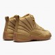 Air Jordan 12 Retro Psny Wheat Mens AJ12 Aa1233 700 Wheatwheat Gum Light Brown Jordan Sneakers