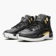 Air Jordan 12 Retro Reptile Women And Men AJ12 Ao6068 007 Blackmetallic Gold White Jordan Sneakers