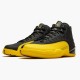 Air Jordan 12 Retro University Gold Mens AJ12 130690 070 Blackblack University Gold Jordan Sneakers