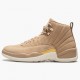 Air Jordan 12 Retro Vachetta Tan Womens AJ12 Ao6068 203 Bordeauxsail Metallic Silver Jordan Sneakers