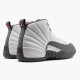 Air Jordan 12 Retro White Dark Grey Mens AJ12 130690 160 Whitedark Grey Gym Red Jordan Sneakers