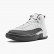 Air Jordan 12 Retro White Dark Grey Mens AJ12 130690 160 Whitedark Grey Gym Red Jordan Sneakers