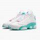 Air Jordan 13 Retro Aurora Green Womens Whitesoaraurora Green Digita 439358 100 AJ13 Jordan Sneakers