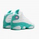 Air Jordan 13 Retro Aurora Green Womens Whitesoaraurora Green Digita 439358 100 AJ13 Jordan Sneakers