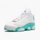 Air Jordan 13 Retro Aurora Green Womens Whitesoaraurora Green Digita 439358 100 AJ13 Jordan Sneakers