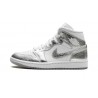 Nike Air Jordan 1 Mid SE (W) Metallic Silver FN5031-100 Shoes