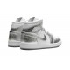 Nike Air Jordan 1 Mid SE (W) Metallic Silver FN5031-100 Shoes