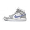 Nike Air Jordan 1 Mid (W) Grey Blue BQ6472-105 Shoes