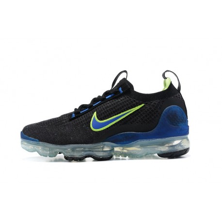 Nike Air VaporMax 2021 Flyknit Black Green and Blue (W/M) Sneakers