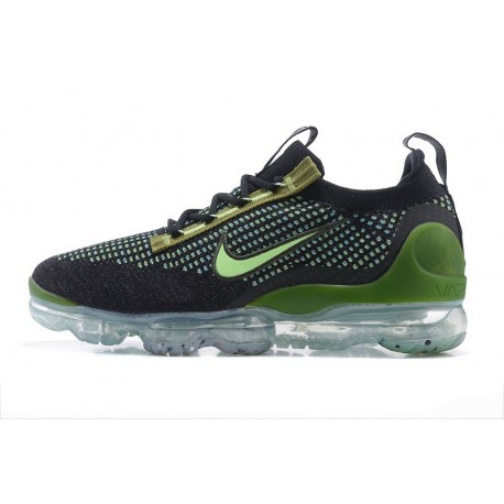 Nike Air VaporMax 2021 Flyknit Black Green DQ7640 001 (W/M) Sneakers